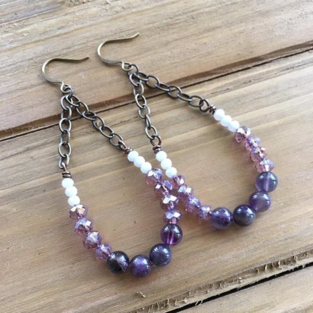 Amethyst Earrings Handmade Earrings